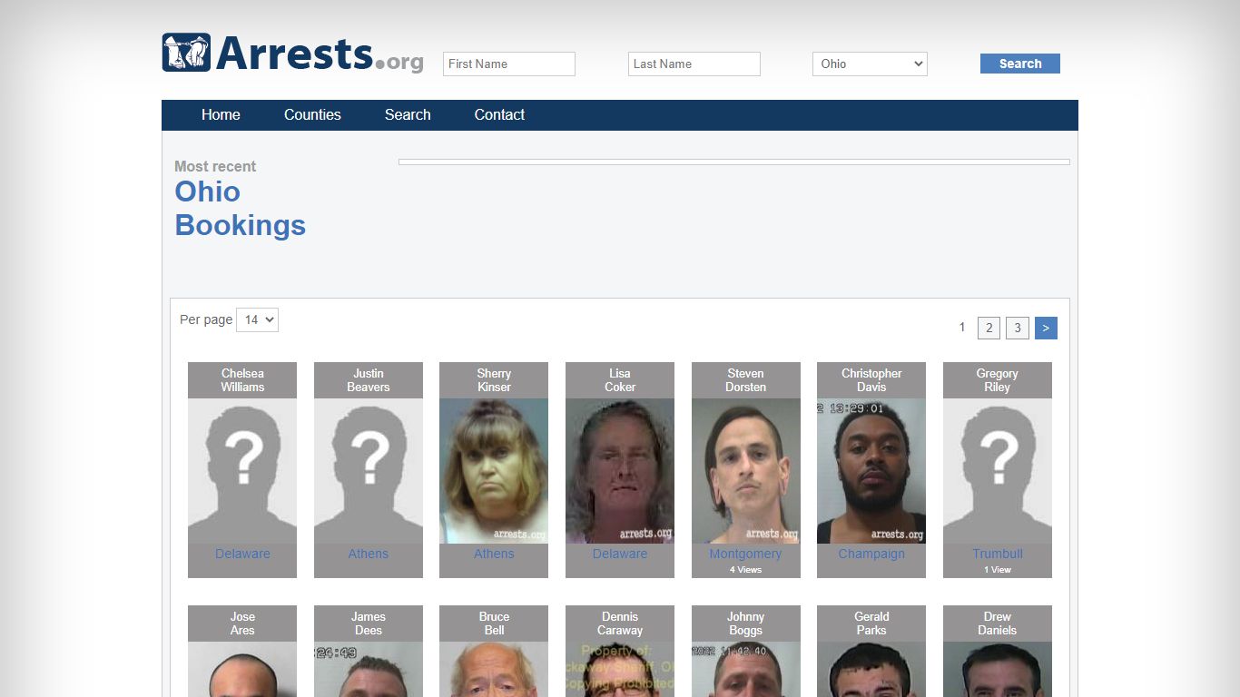 Ohio Arrests and Inmate Search